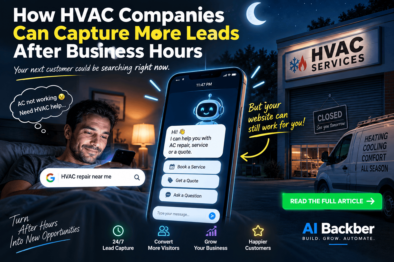 How HVAC Companies Can Capture More Leads After Business Hours
